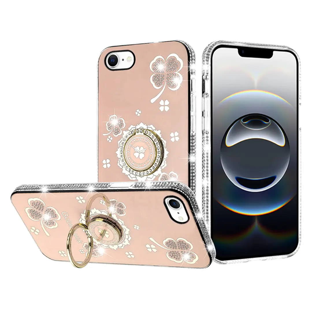 iPhone 16E Bling Diamond Lucky Case Gold